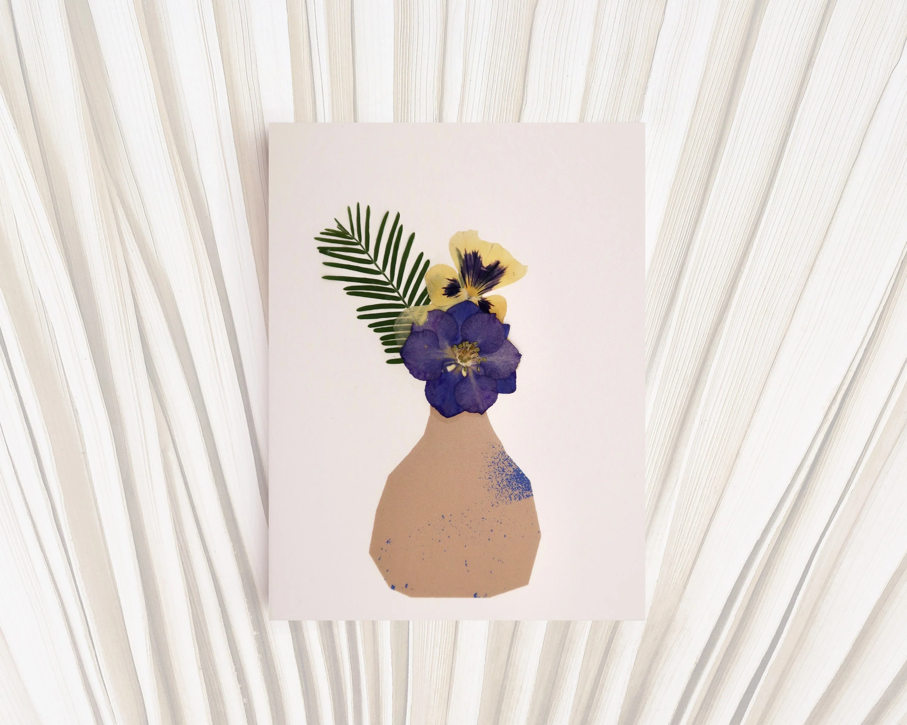 Violet Abstract Vase Card - Image 3